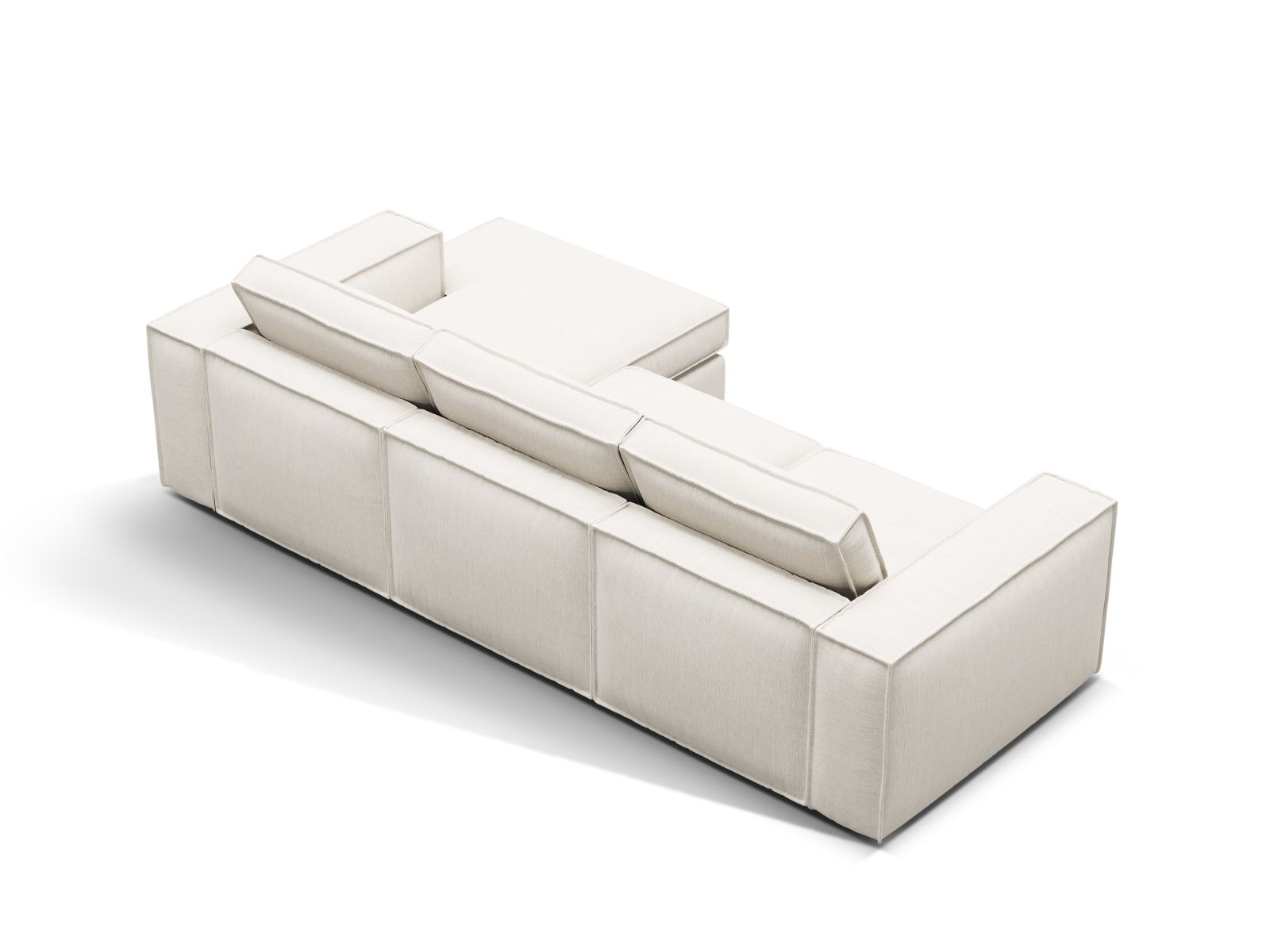 Modular Right Corner Sofa, "Pola", 3 Seats, 284x158x88