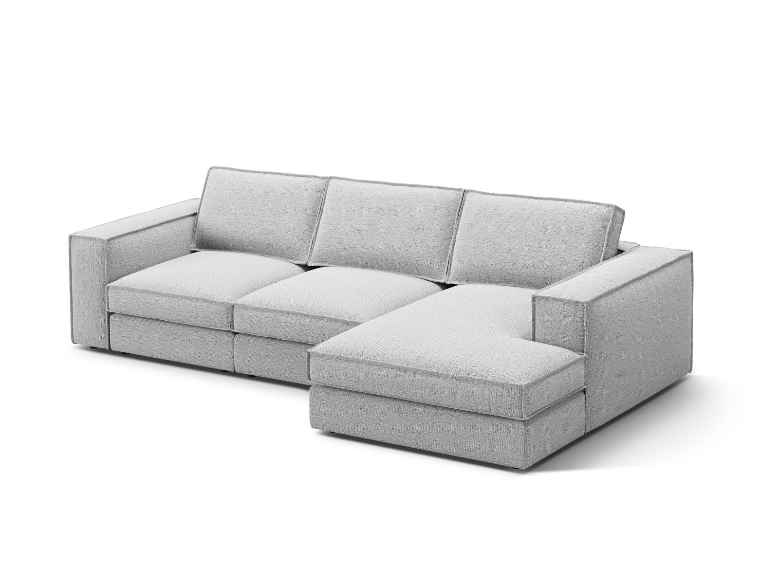 Modular Right Corner Sofa, "Pola", 3 Seats, 284x158x88