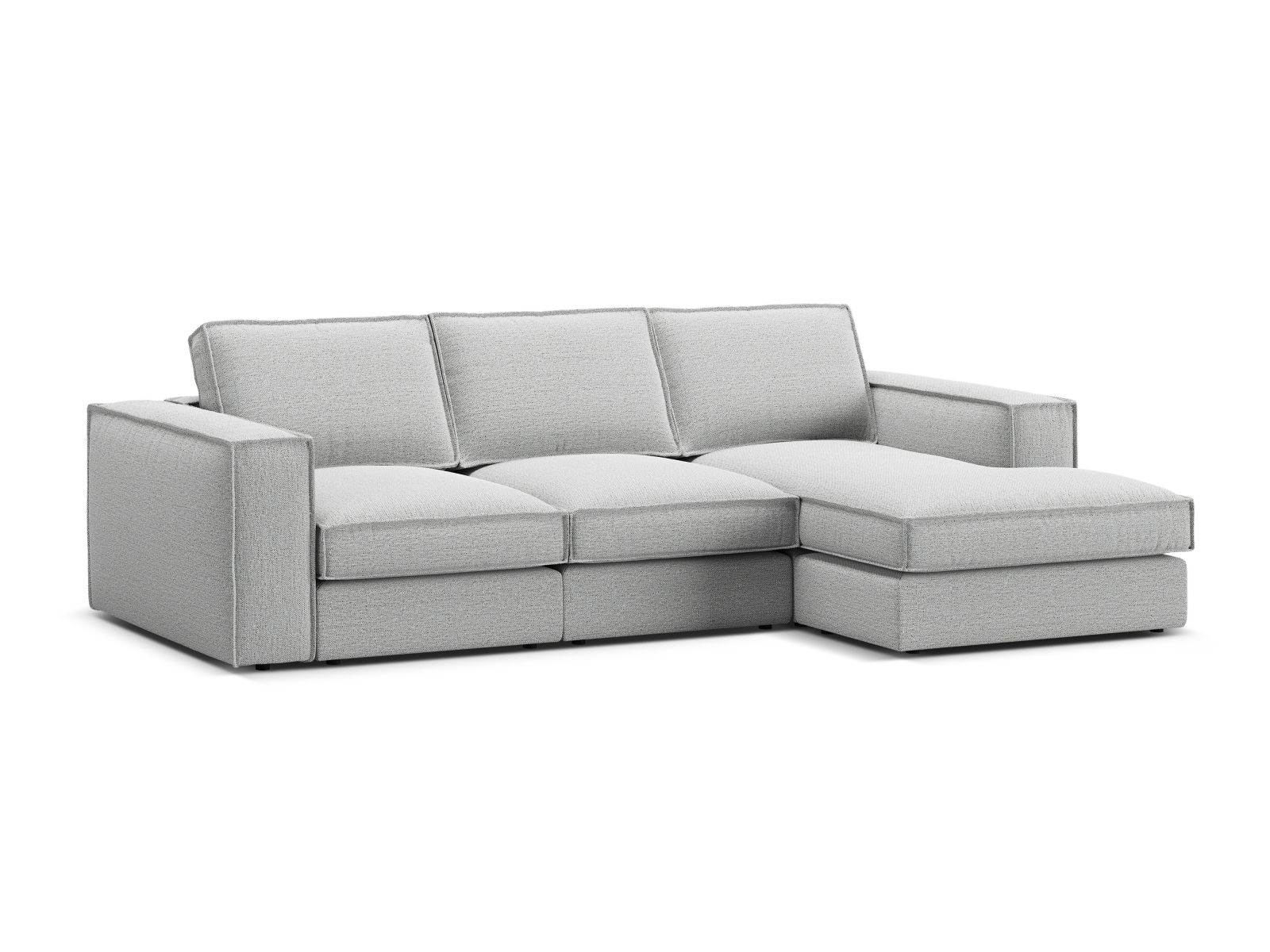 Modular Right Corner Sofa, "Pola", 3 Seats, 284x158x88