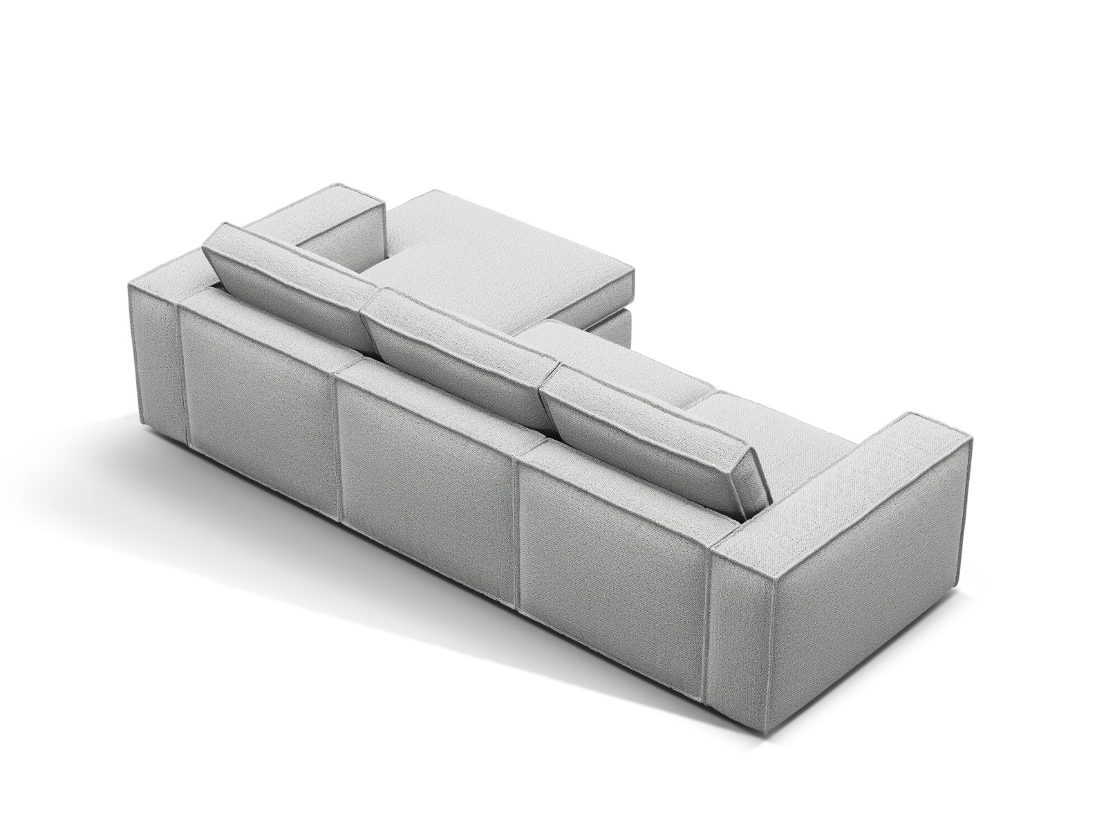 Modular Right Corner Sofa, "Pola", 3 Seats, 284x158x88