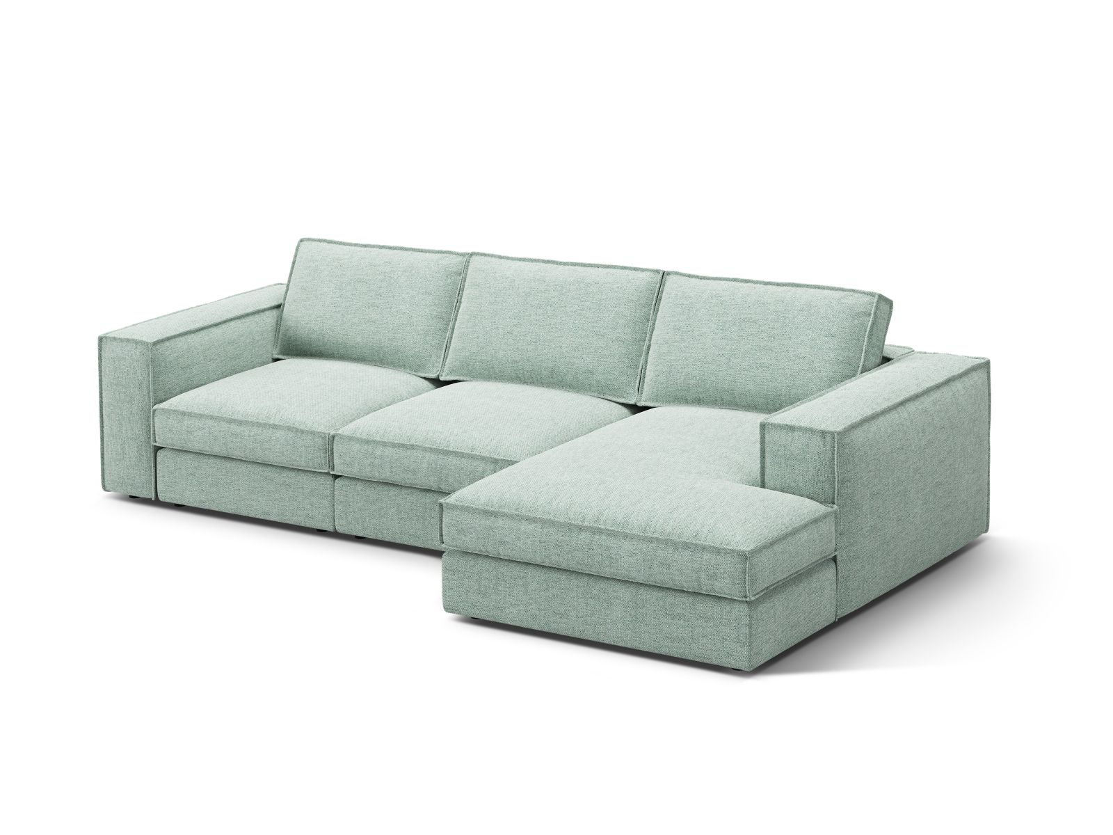 Modular Right Corner Sofa, "Pola", 3 Seats, 284x158x88