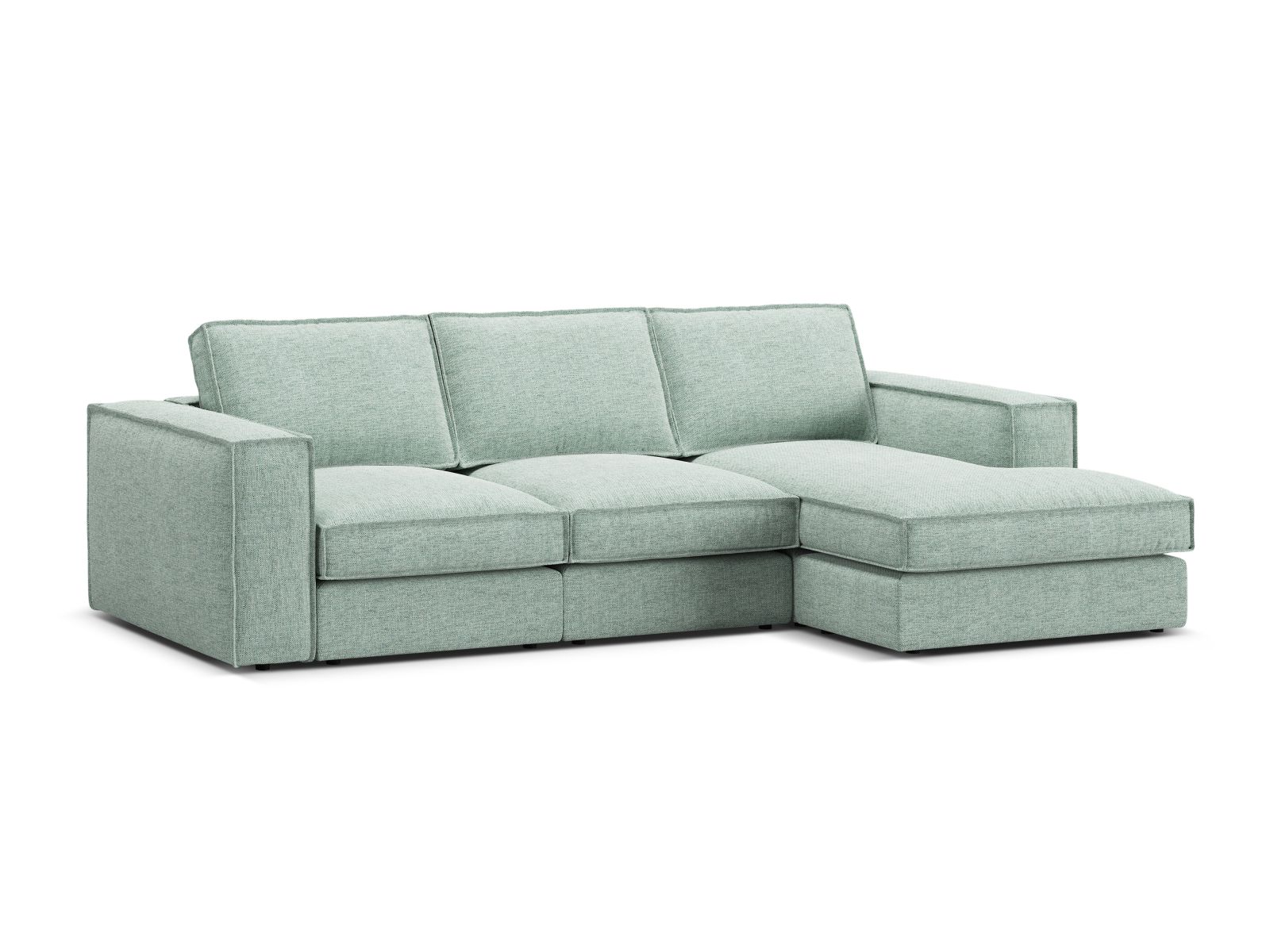 Modular Right Corner Sofa, "Pola", 3 Seats, 284x158x88