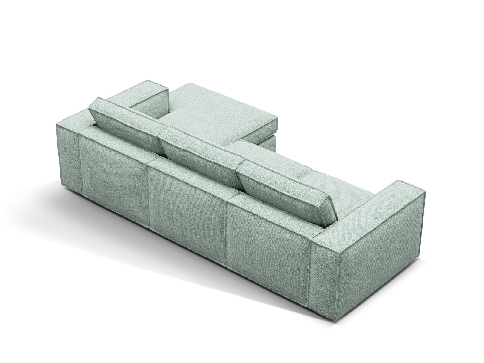 Modular Right Corner Sofa, "Pola", 3 Seats, 284x158x88