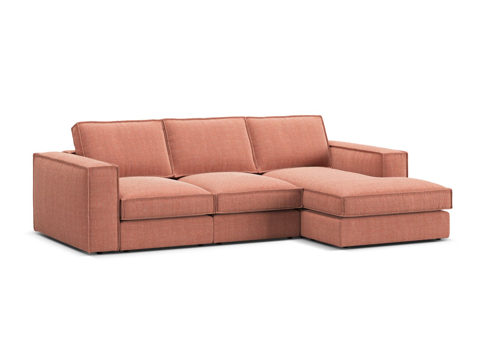 Modular Right Corner Sofa, "Pola", 3 Seats, 284x158x88
