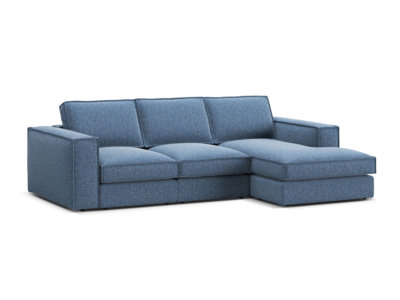 Modular Right Corner Sofa, "Pola", 3 Seats, 284x158x88