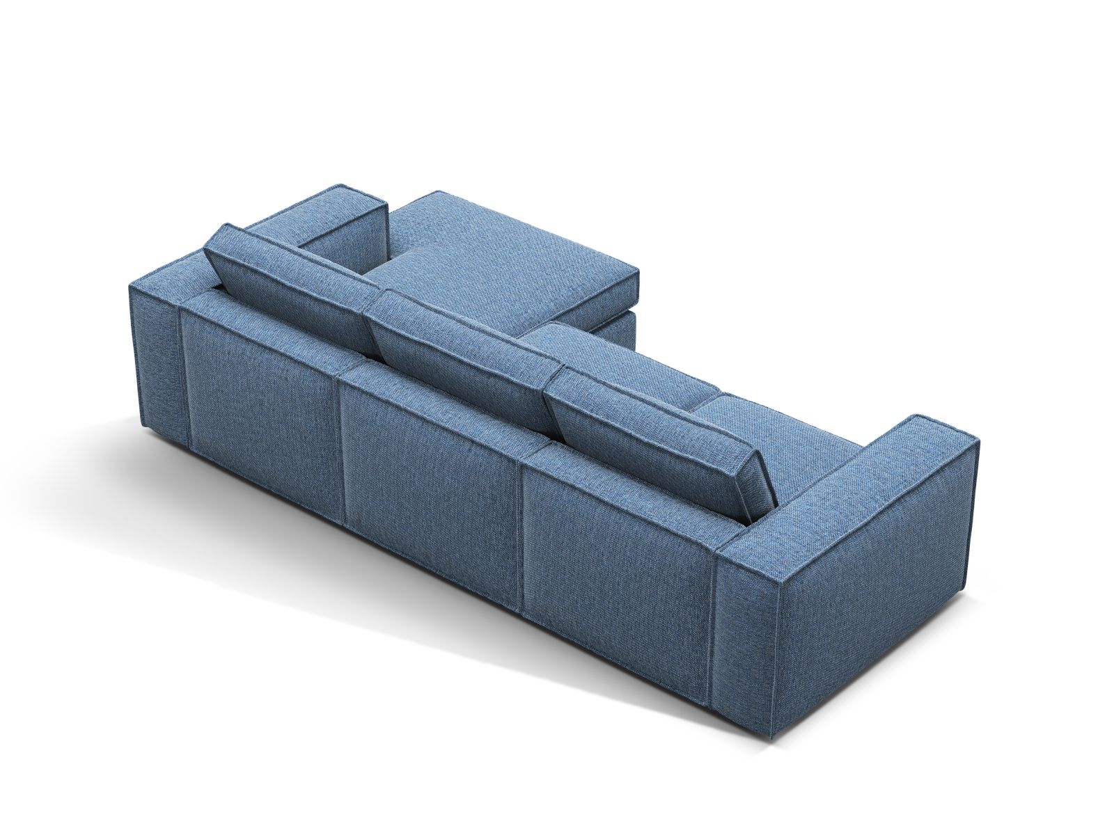 Modular Right Corner Sofa, "Pola", 3 Seats, 284x158x88
