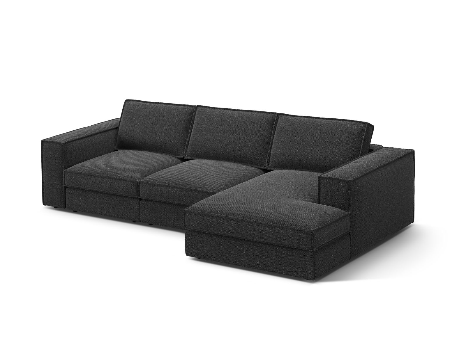 Modular Right Corner Sofa, "Pola", 3 Seats, 284x158x88