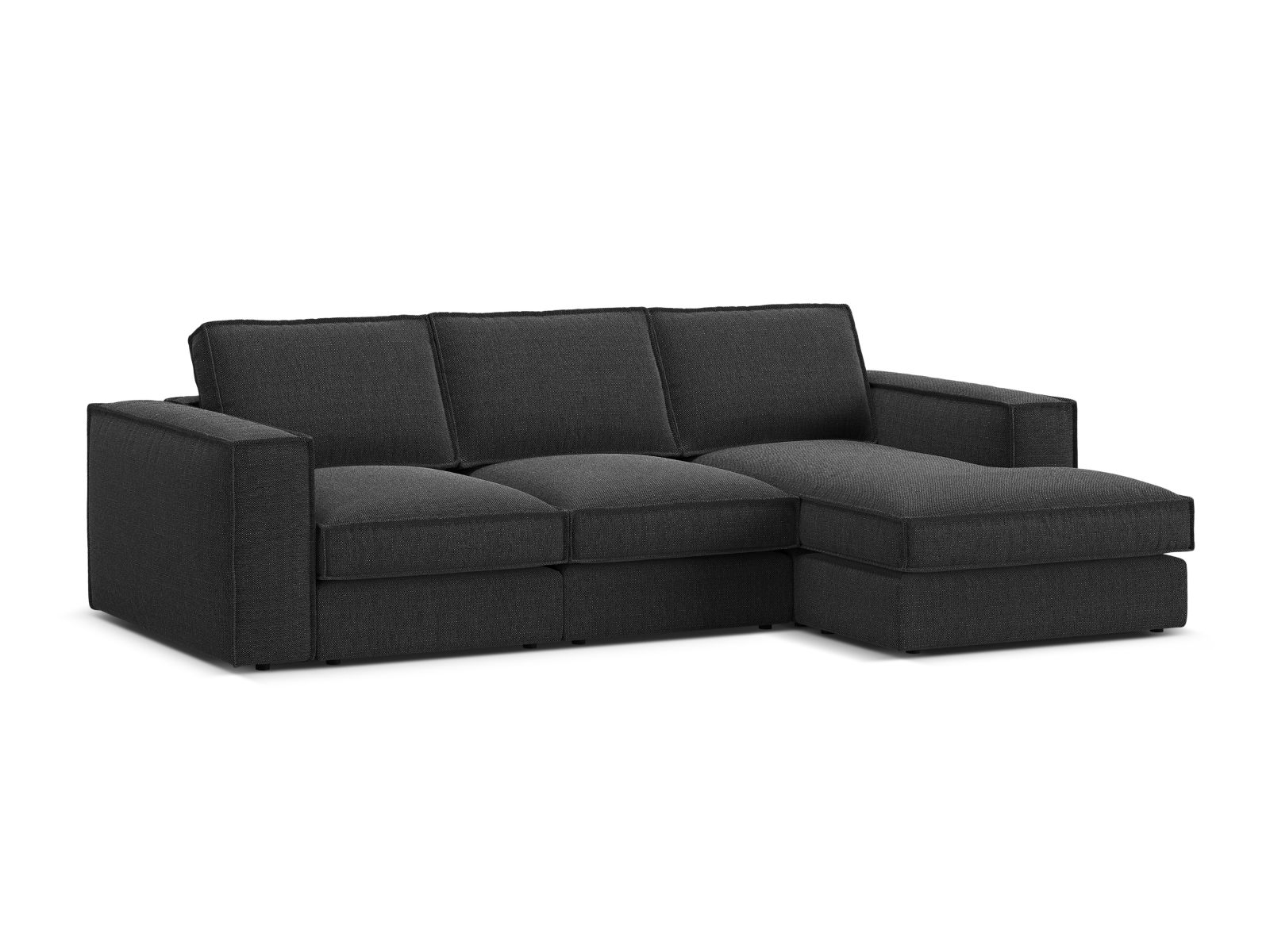Modular Right Corner Sofa, "Pola", 3 Seats, 284x158x88