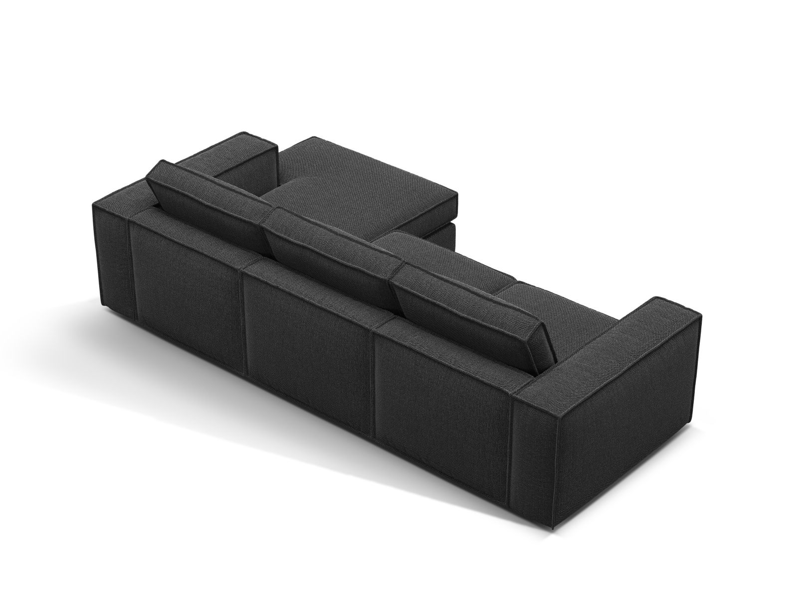 Modular Right Corner Sofa, "Pola", 3 Seats, 284x158x88