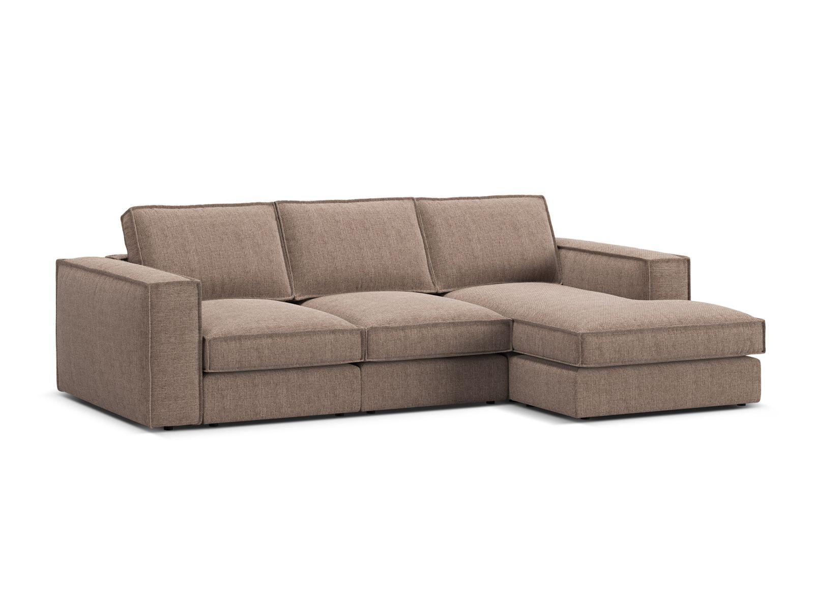 Modular Right Corner Sofa, "Pola", 3 Seats, 284x158x88