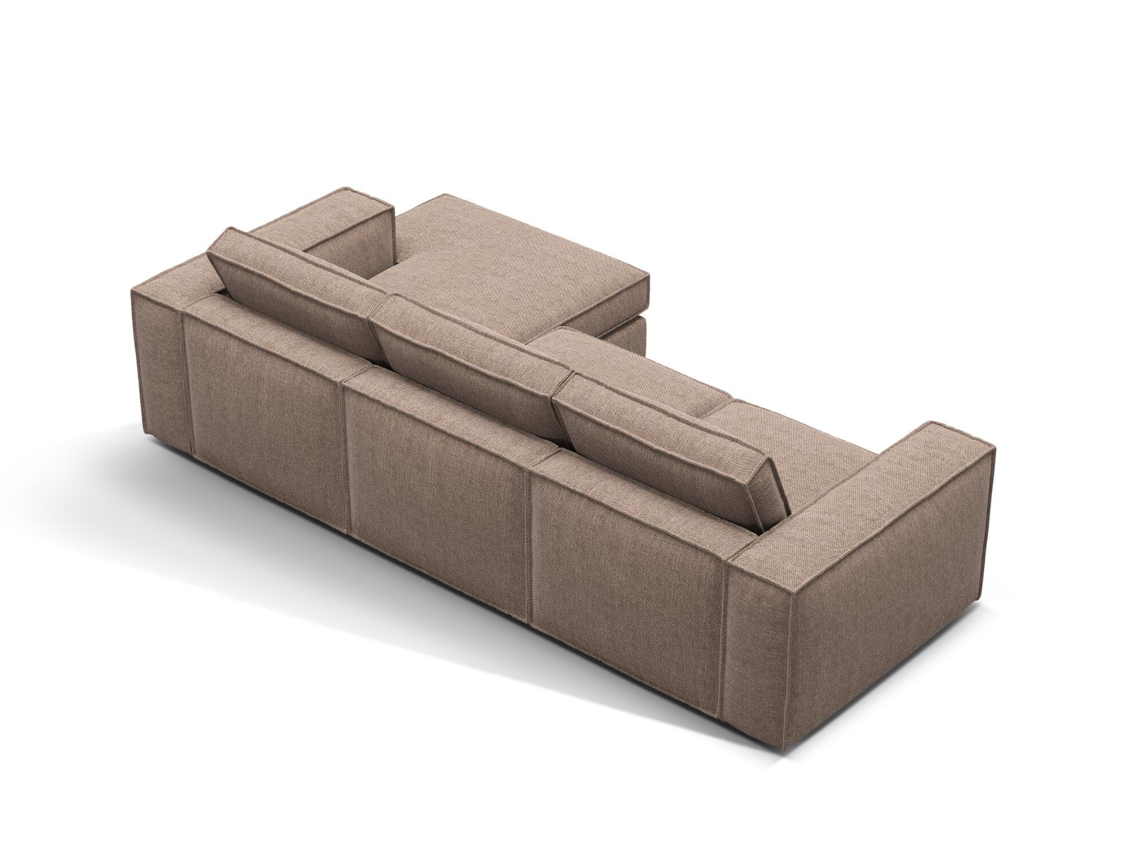 Modular Right Corner Sofa, "Pola", 3 Seats, 284x158x88