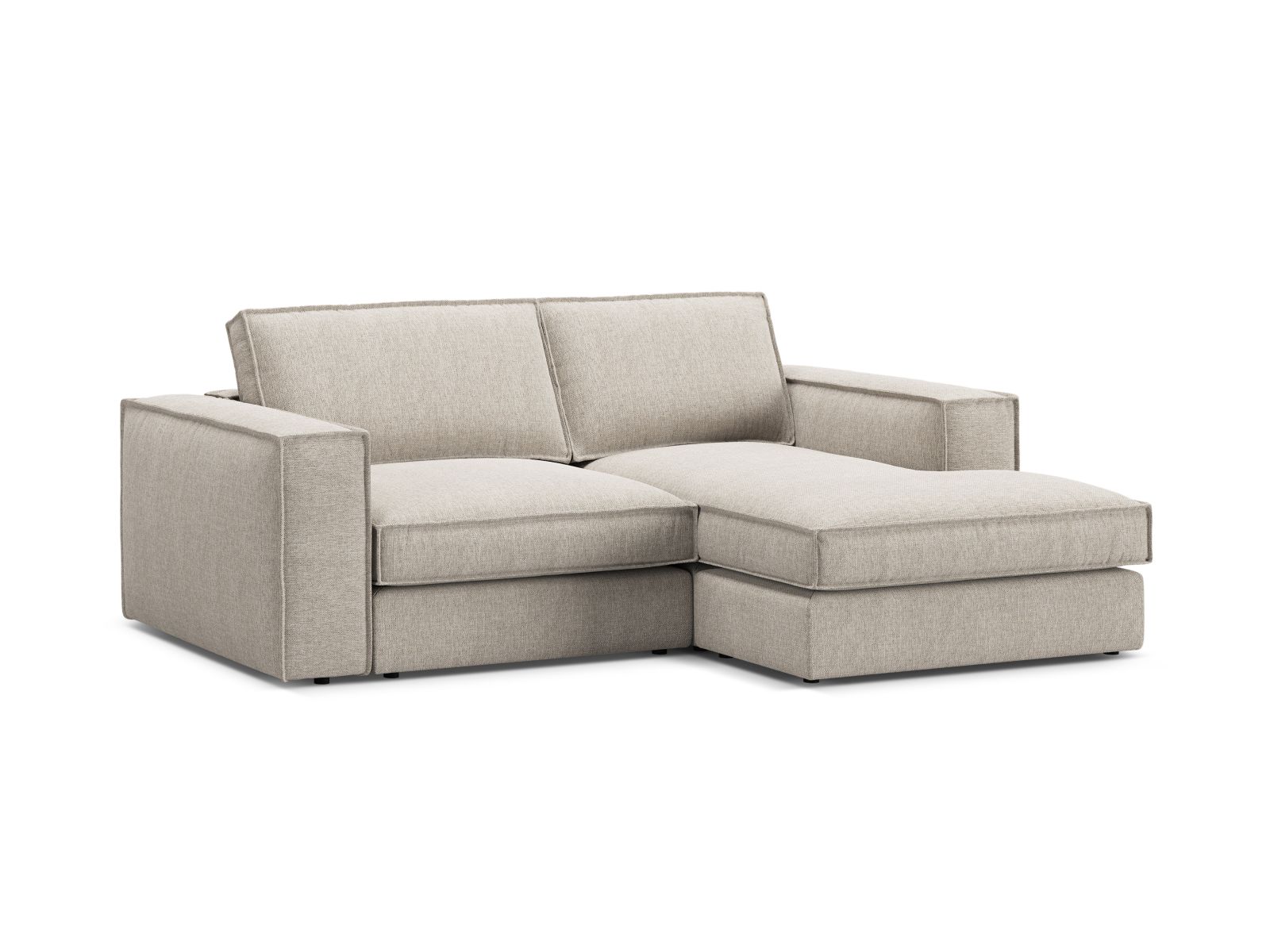Modular Right Corner Sofa, "Pola", 2 Seats, 226x158x88