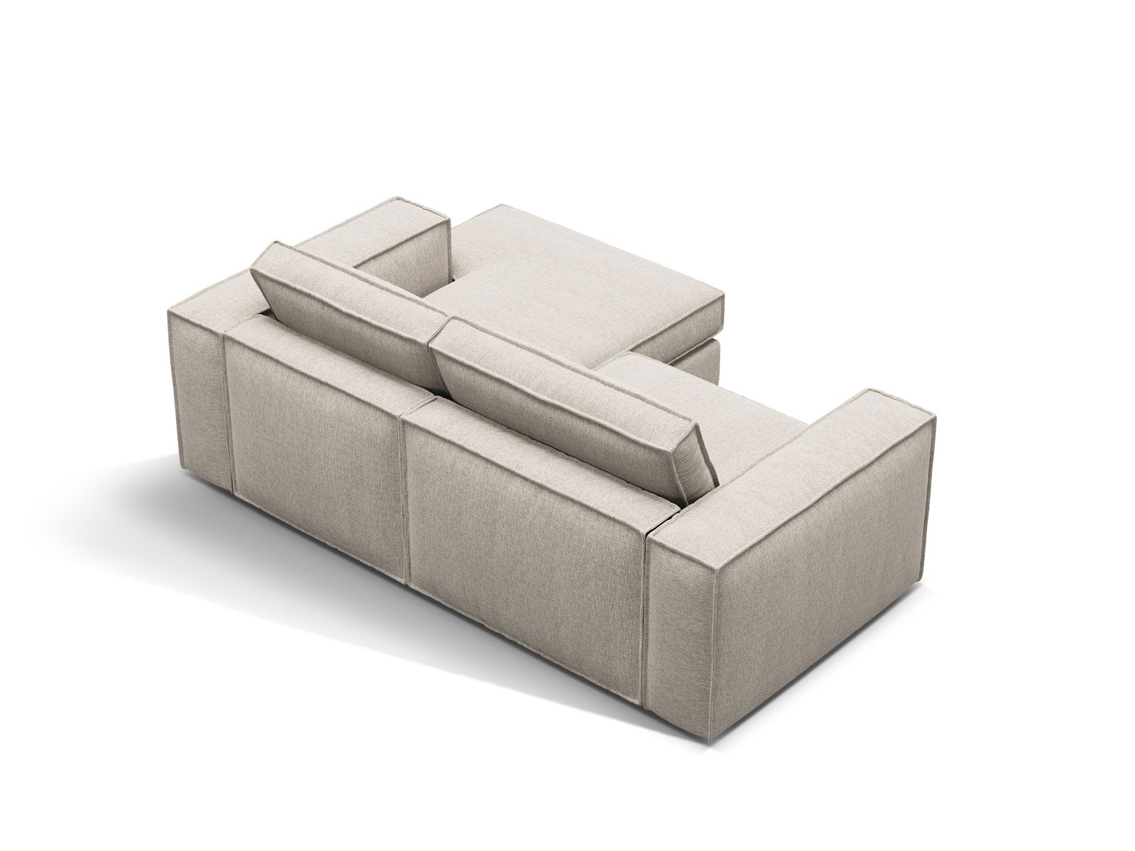 Modular Right Corner Sofa, "Pola", 2 Seats, 226x158x88