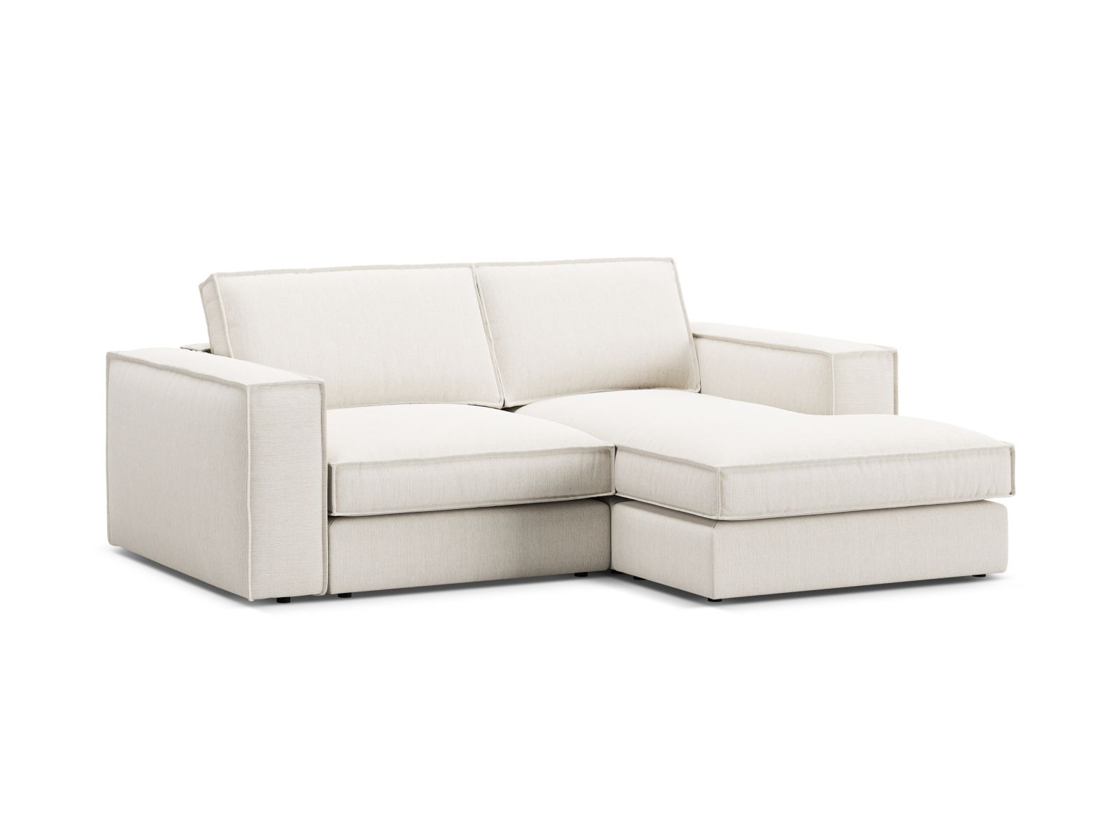 Modular Right Corner Sofa, "Pola", 2 Seats, 226x158x88