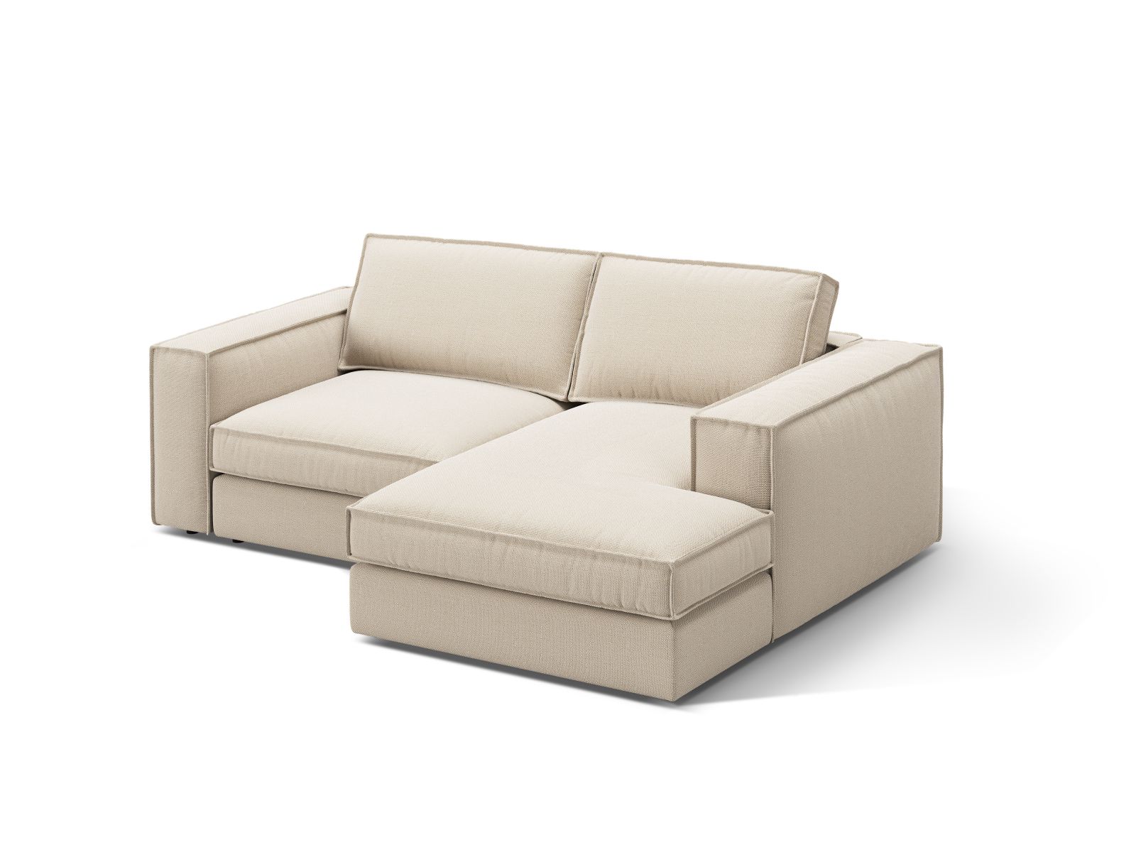 Modular Right Corner Sofa, "Pola", 2 Seats, 226x158x88