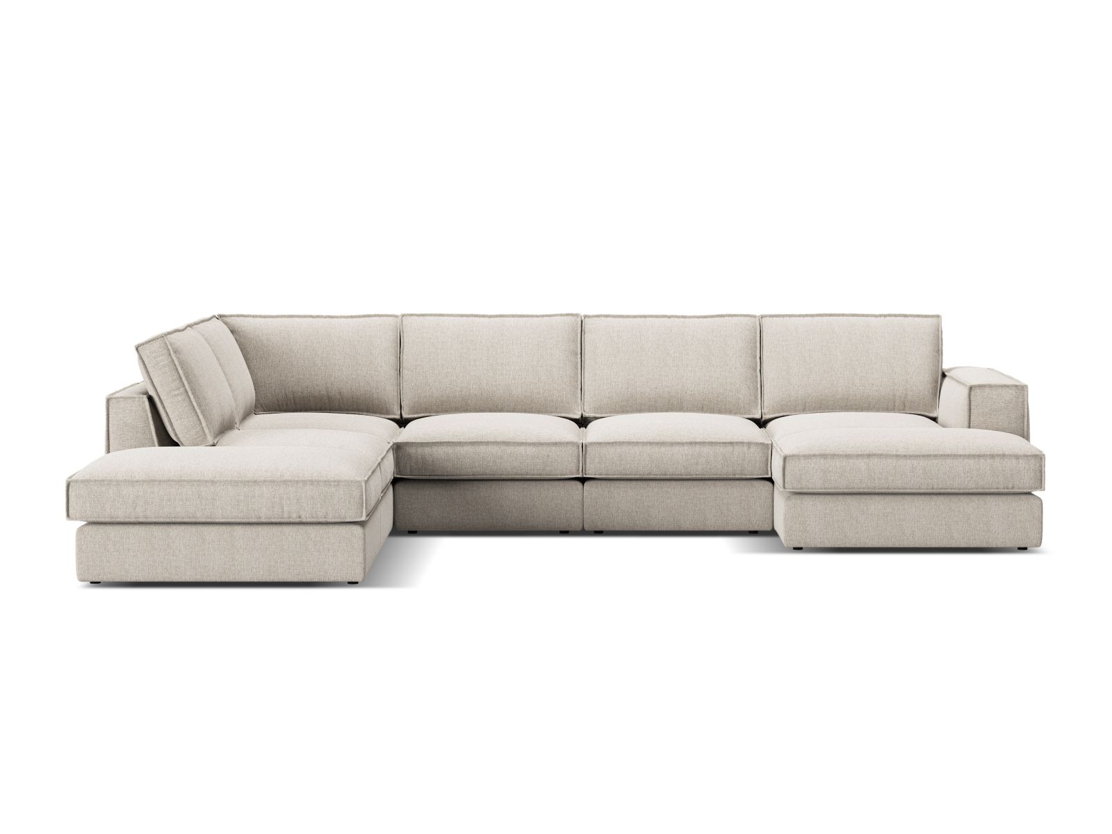 Modular Panoramic Left Corner Sofa, "Pola", 5 Seats, 362x259x88