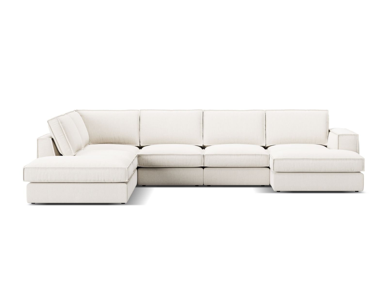 Modular Panoramic Left Corner Sofa, "Pola", 5 Seats, 362x259x88