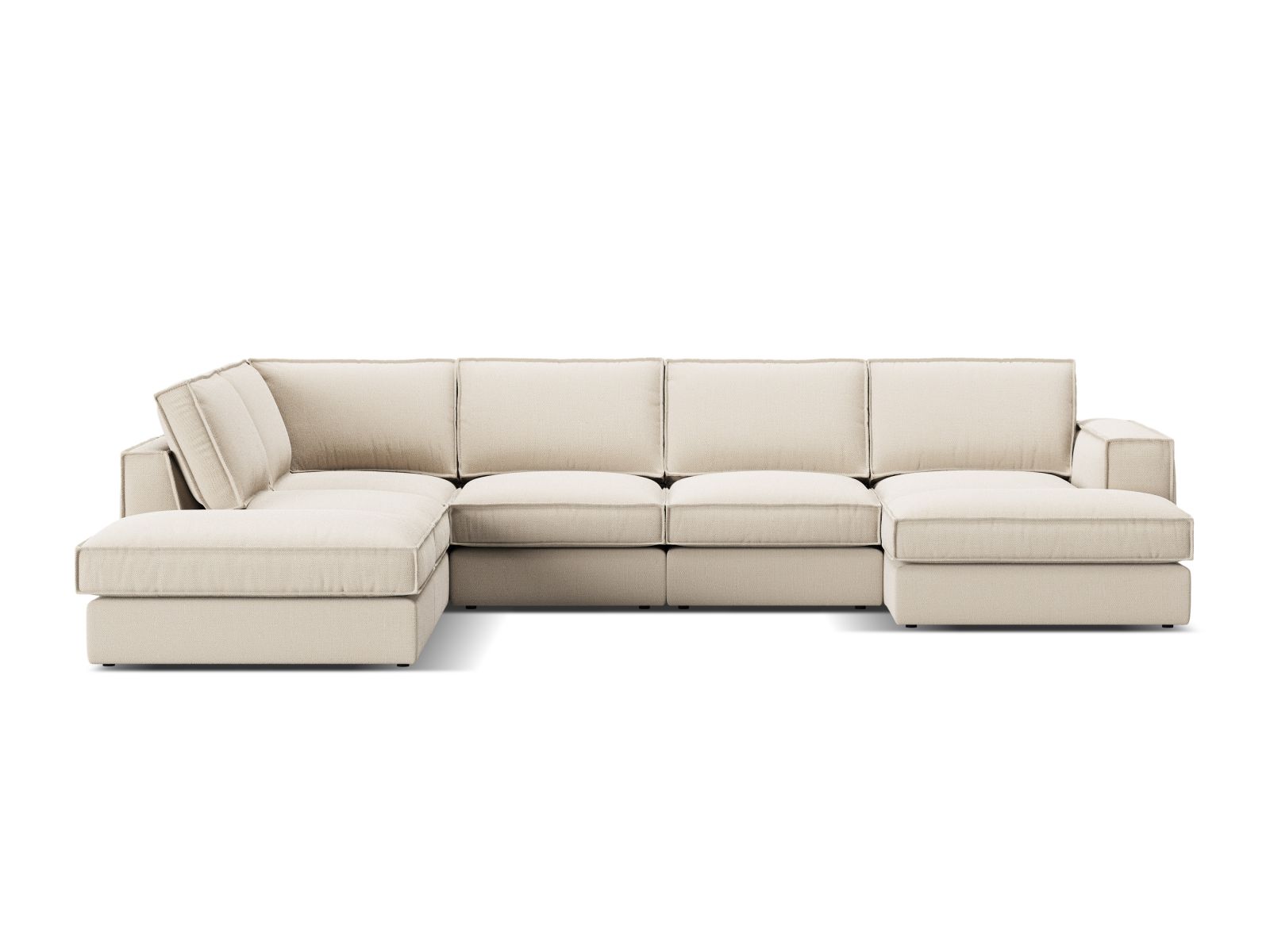 Modular Panoramic Left Corner Sofa, "Pola", 5 Seats, 362x259x88