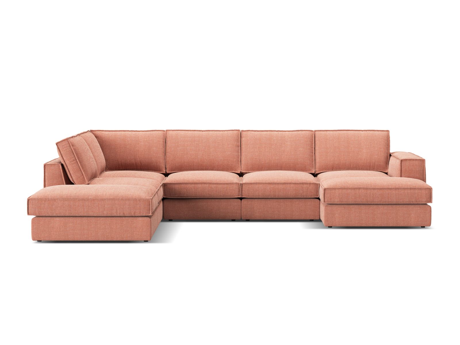Modular Panoramic Left Corner Sofa, "Pola", 5 Seats, 362x259x88