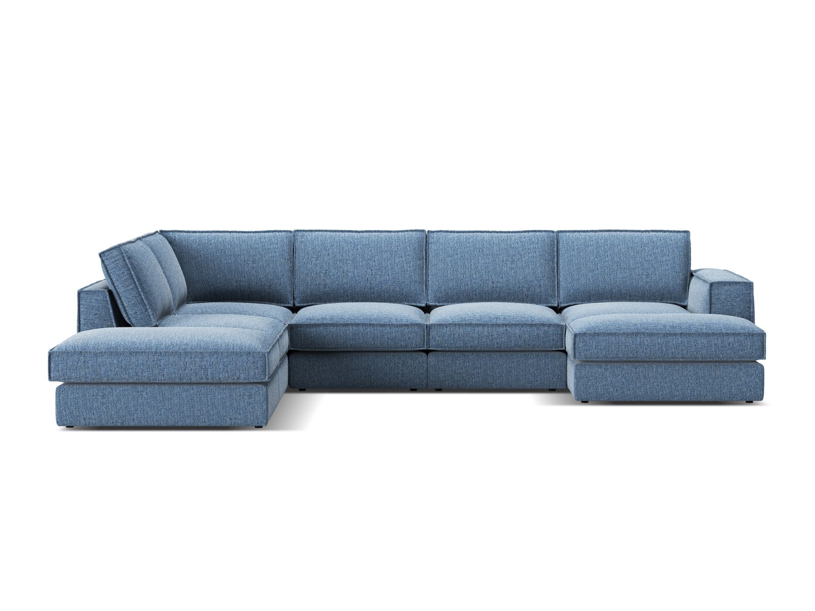 Modular Panoramic Left Corner Sofa, "Pola", 5 Seats, 362x259x88