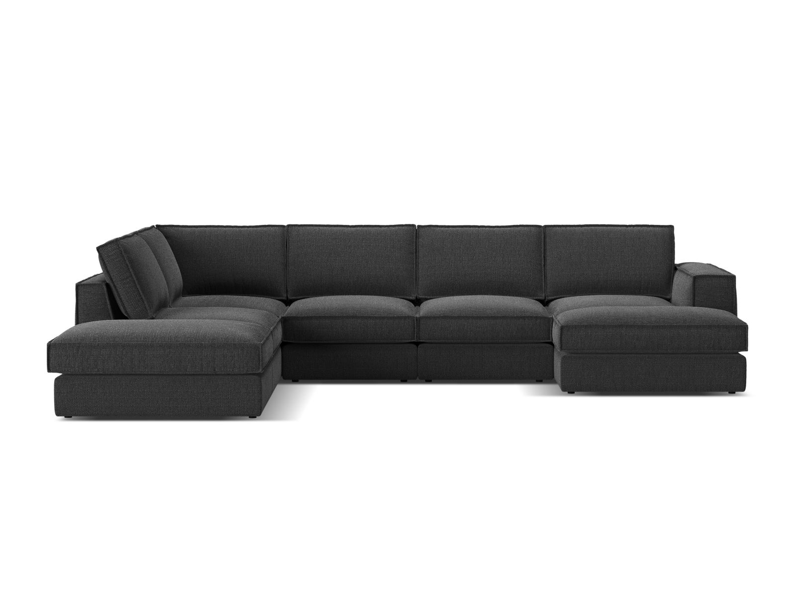 Modular Panoramic Left Corner Sofa, "Pola", 5 Seats, 362x259x88