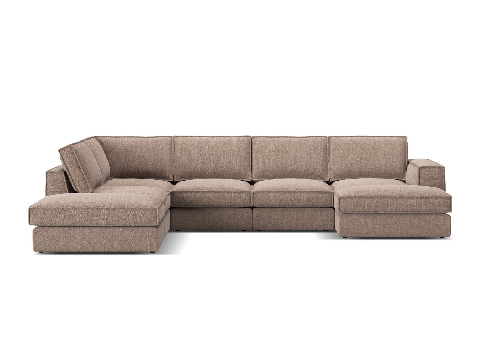 Modular Panoramic Left Corner Sofa, "Pola", 5 Seats, 362x259x88
