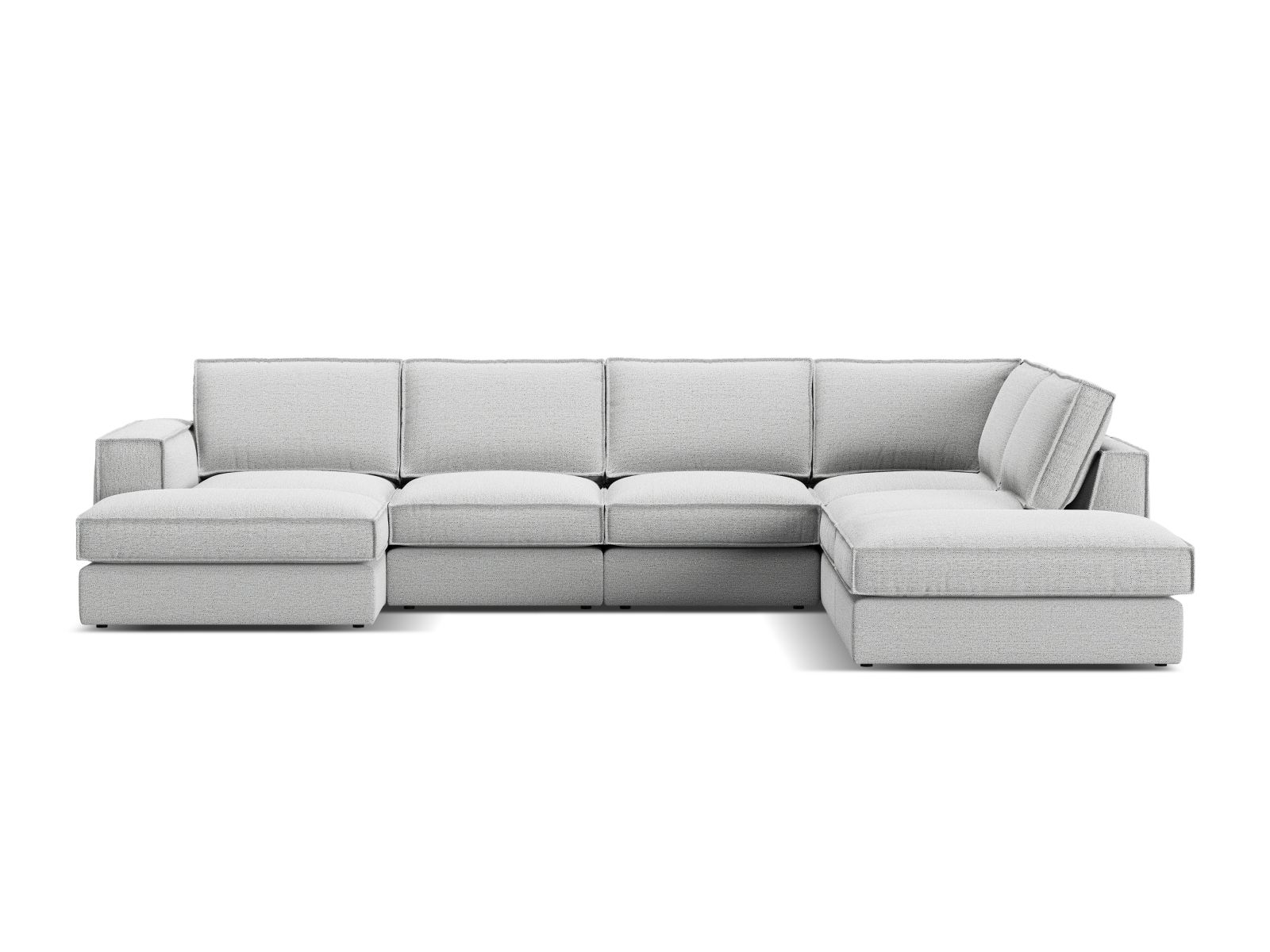 Modular Panoramic Right Corner Sofa, "Pola", 5 Seats, 362x259x88