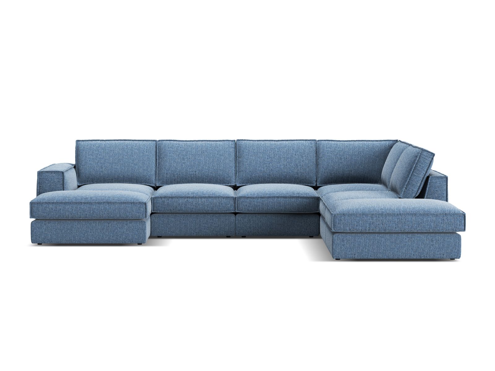 Modular Panoramic Right Corner Sofa, "Pola", 5 Seats, 362x259x88