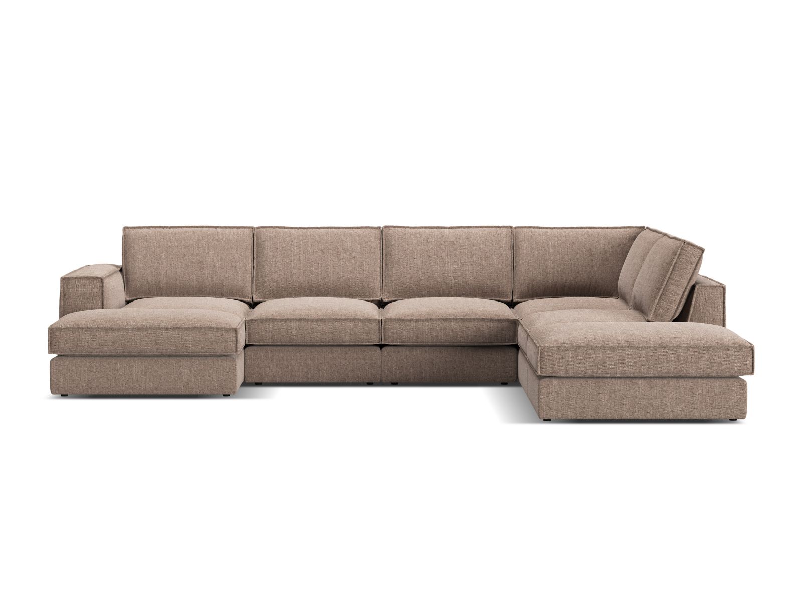 Modular Panoramic Right Corner Sofa, "Pola", 5 Seats, 362x259x88