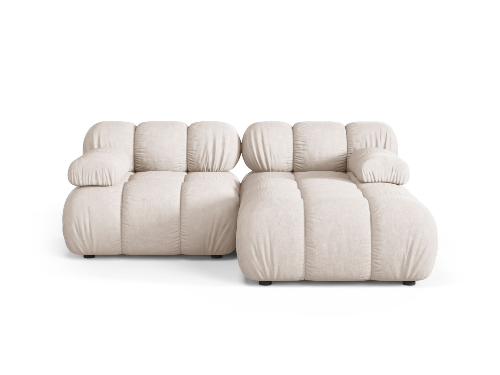 Modular Right Corner Sofa, "Bellis", 3 Seats, 188x155x70