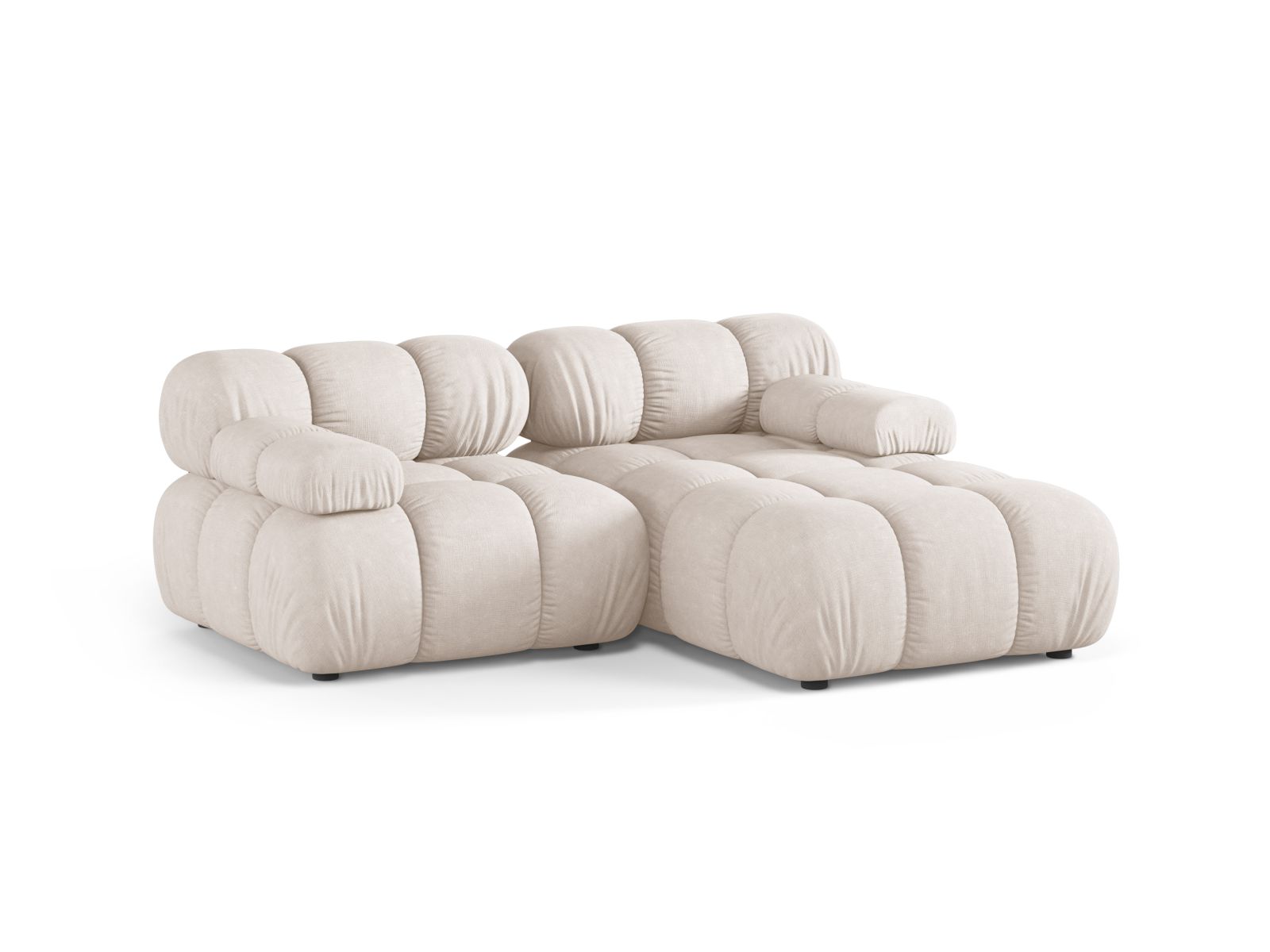 Modular Right Corner Sofa, "Bellis", 3 Seats, 188x155x70