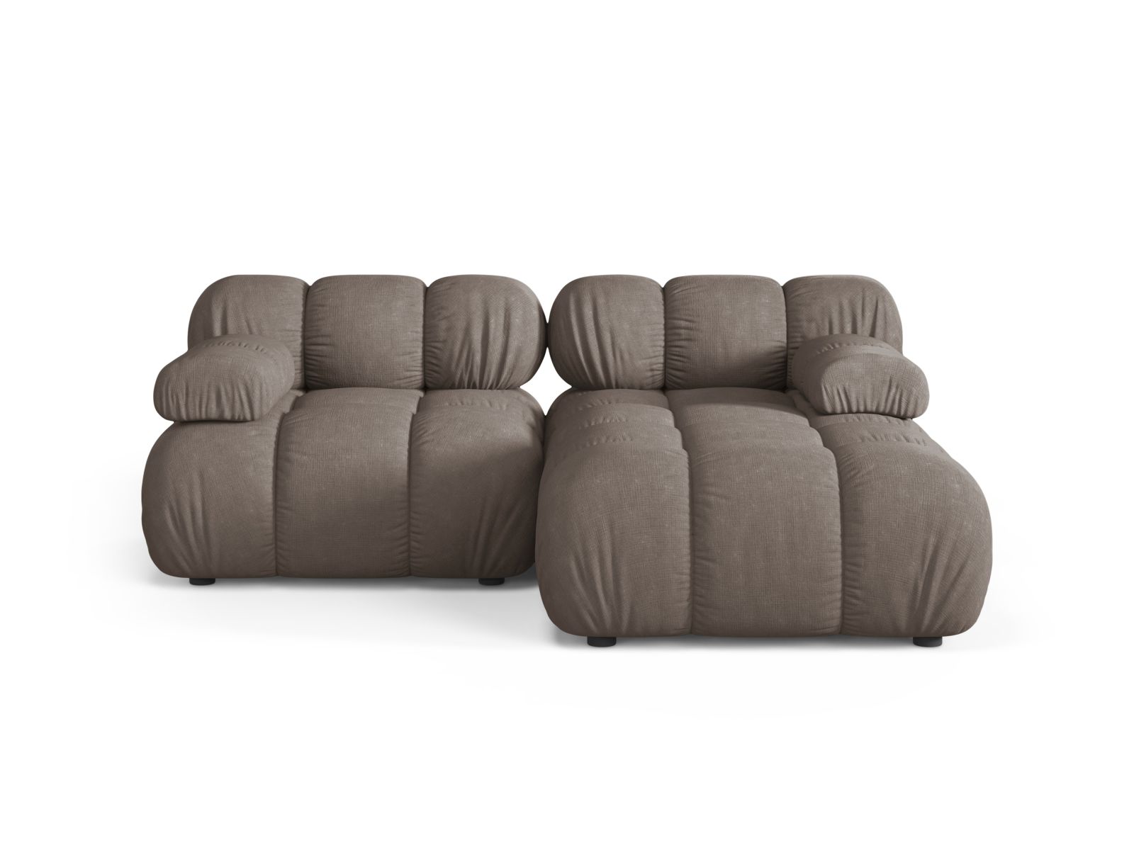 Modular Right Corner Sofa, "Bellis", 3 Seats, 188x155x70