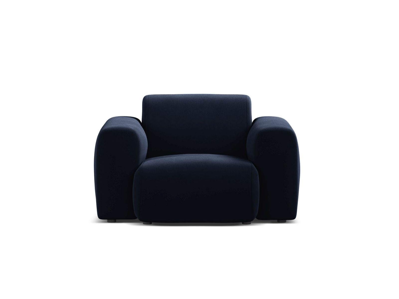 Velvet Armchair, "Molino", 1 Seat, 108x100x72