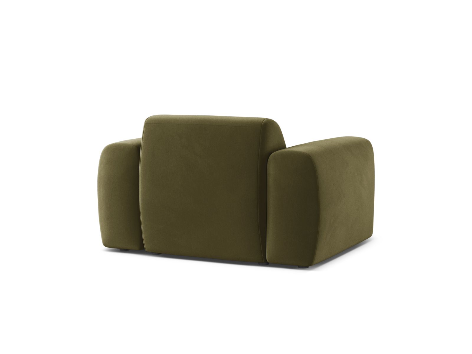 Velvet Armchair, "Molino", 1 Seat, 108x100x72