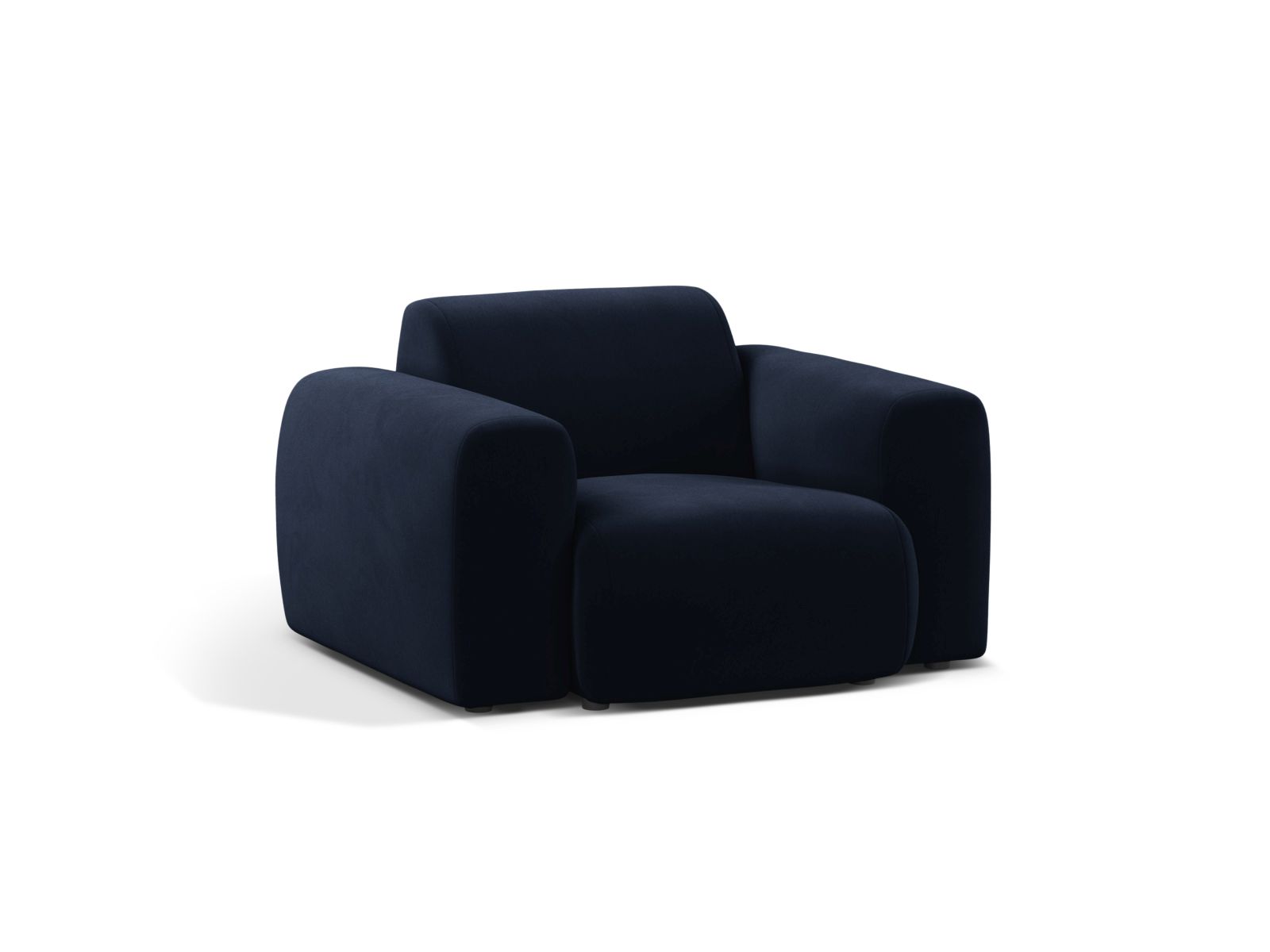 Velvet Armchair, "Molino", 1 Seat, 108x100x72
