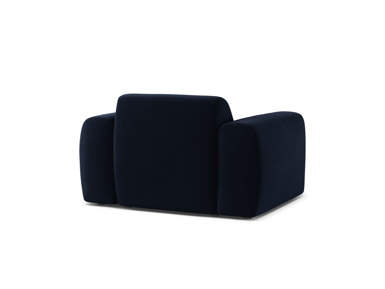 Velvet Armchair, "Molino", 1 Seat, 108x100x72