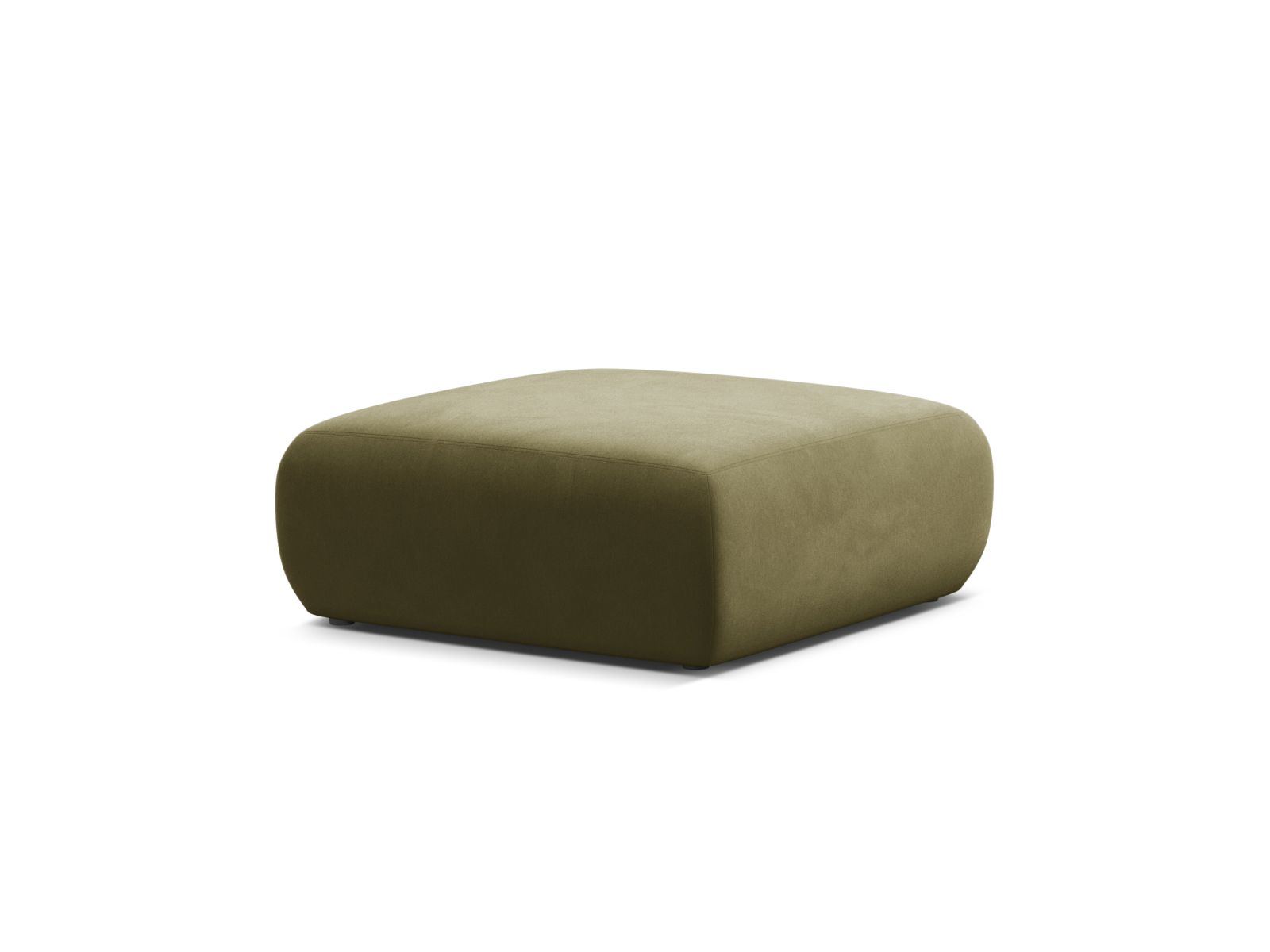 Velvet Pouf, "Molino", 2 Seats, 100x100x40