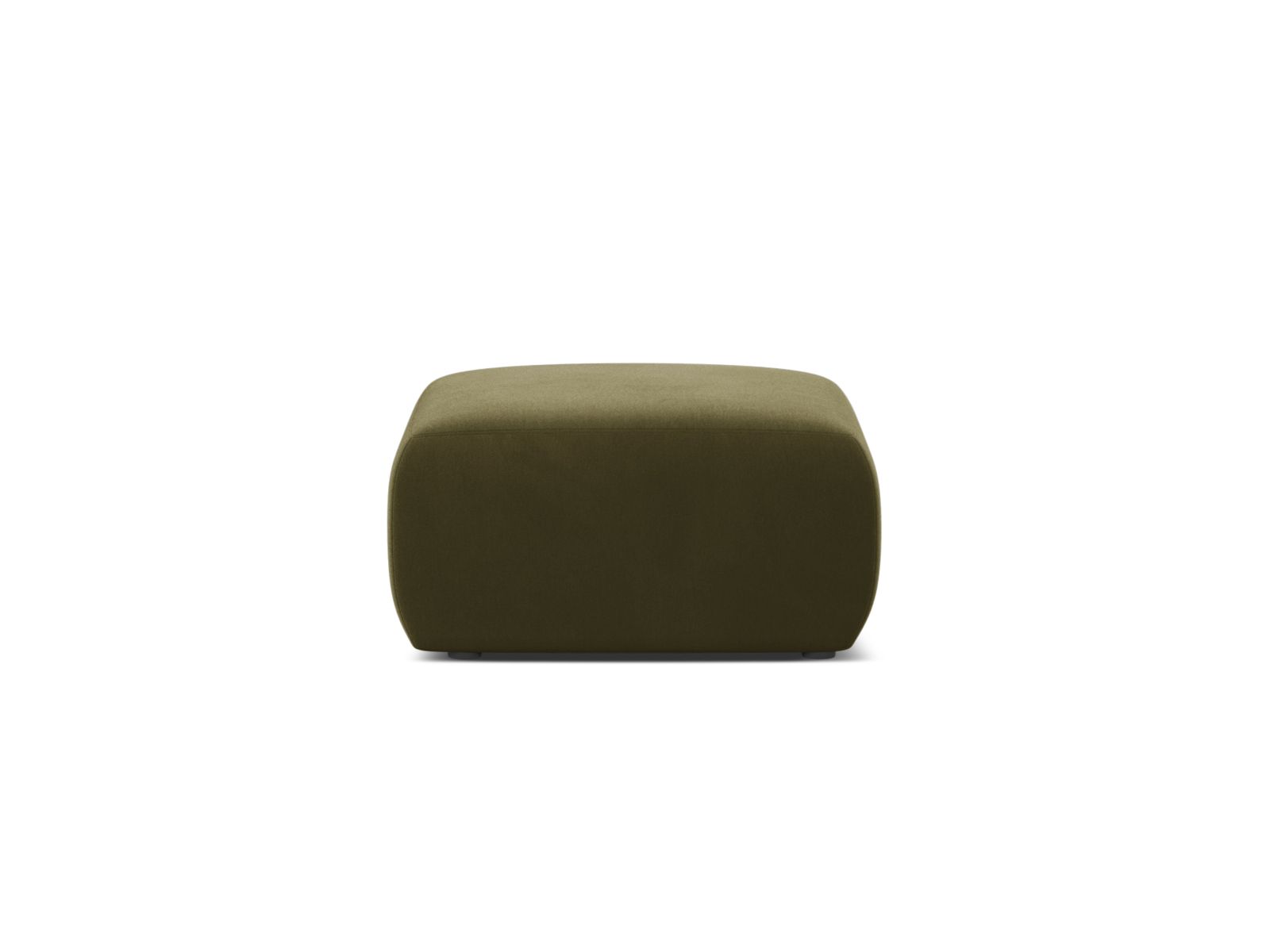 Velvet Pouf, "Molino", 1 Seat, 75x75x40