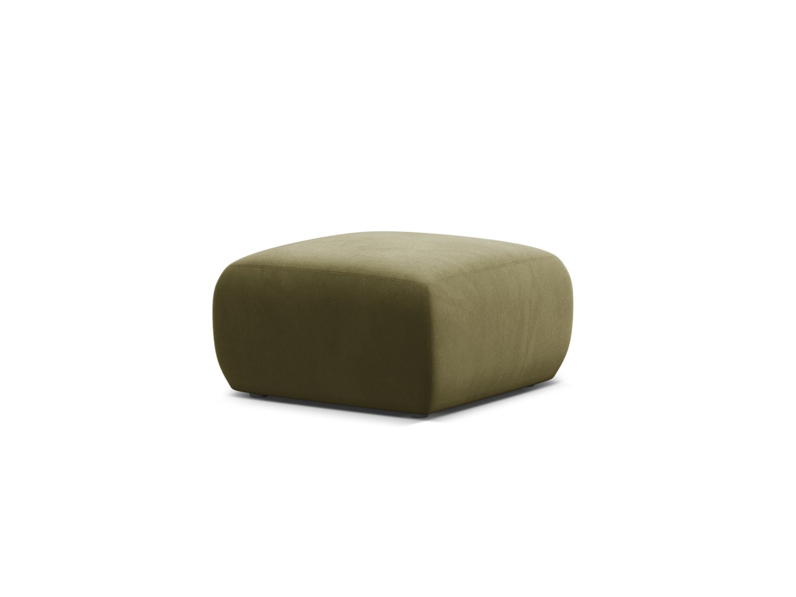 Velvet Pouf, "Molino", 1 Seat, 75x75x40