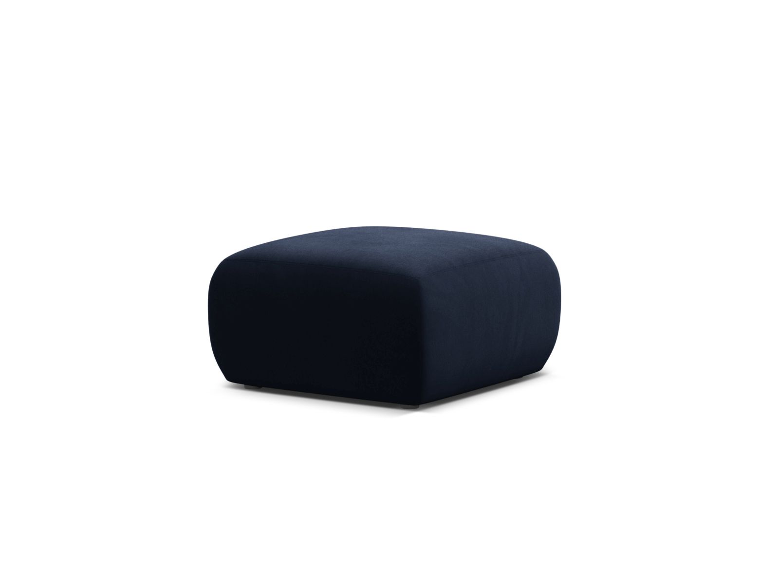 Velvet Pouf, "Molino", 1 Seat, 75x75x40