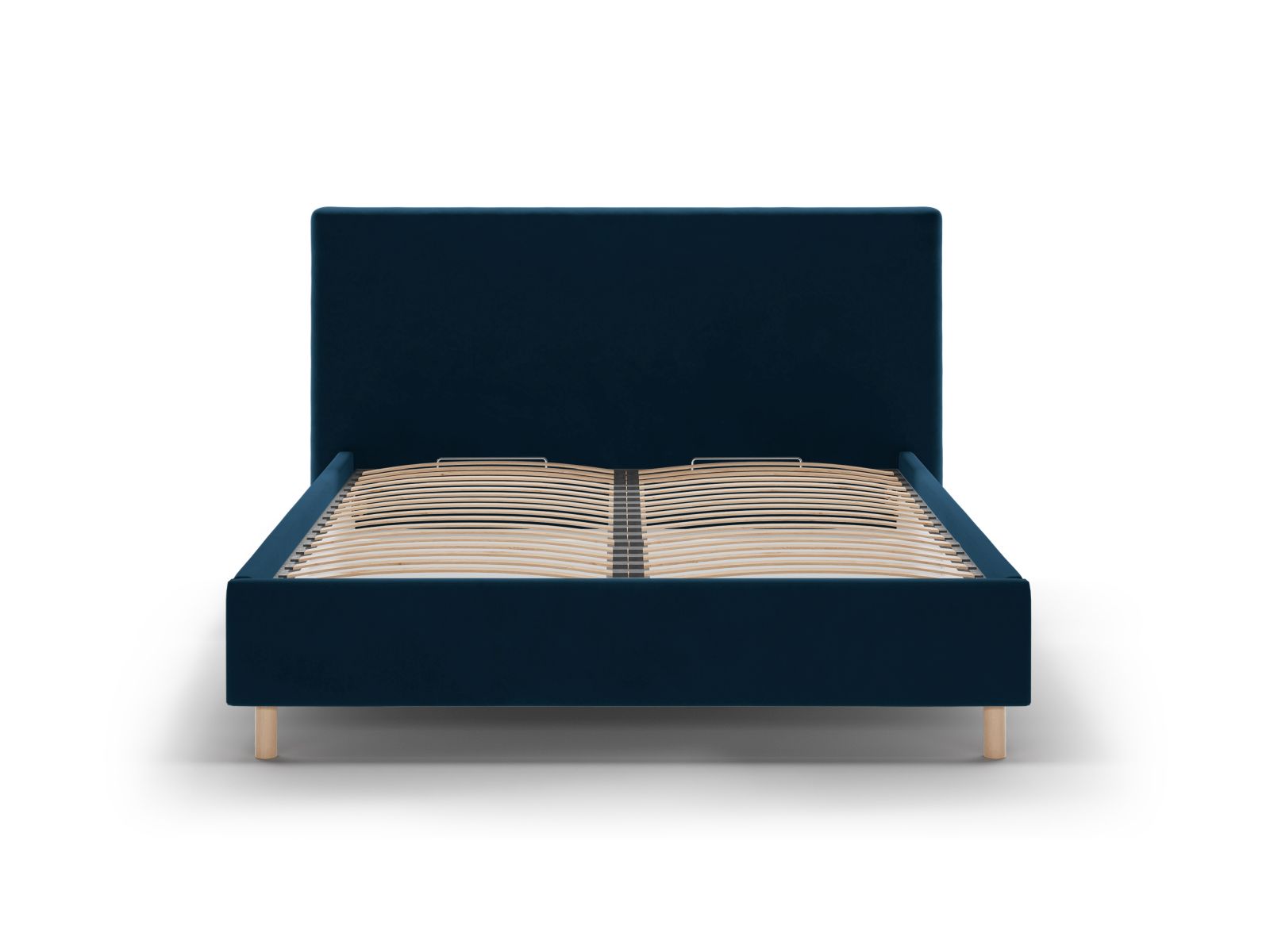 Velvet Storage Bed with Headboard, "Eloise", 170x220x110