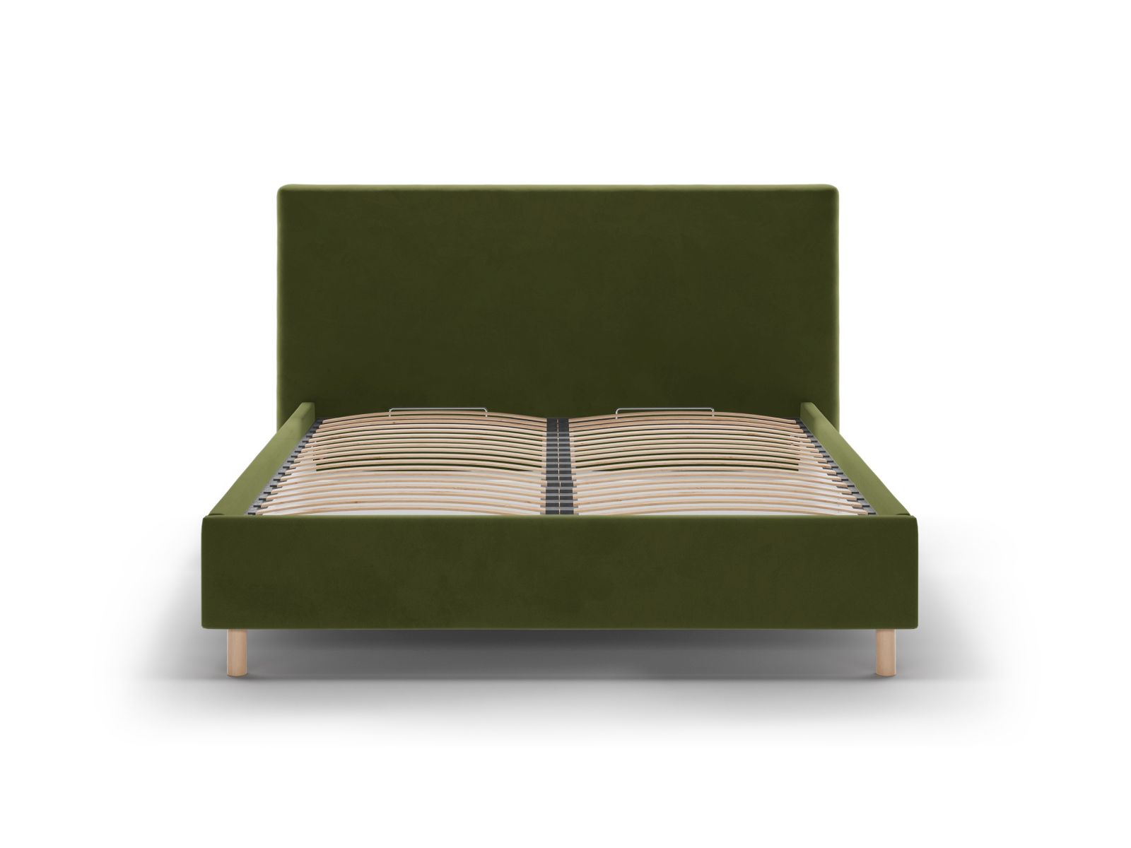 Velvet Storage Bed with Headboard, "Eloise", 170x220x110