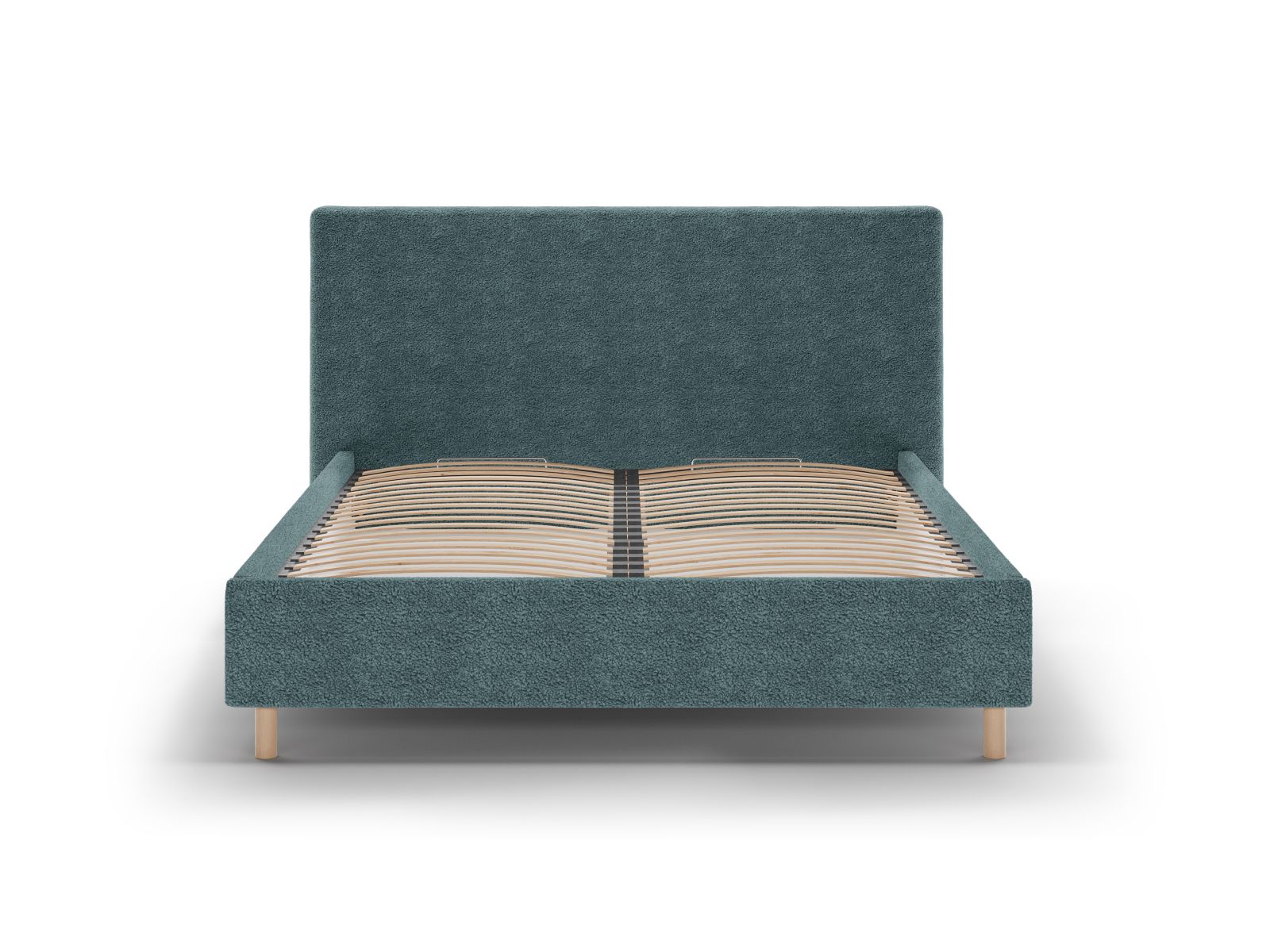 Boucle Storage Bed with Headboard, "Eloise", 170x220x110