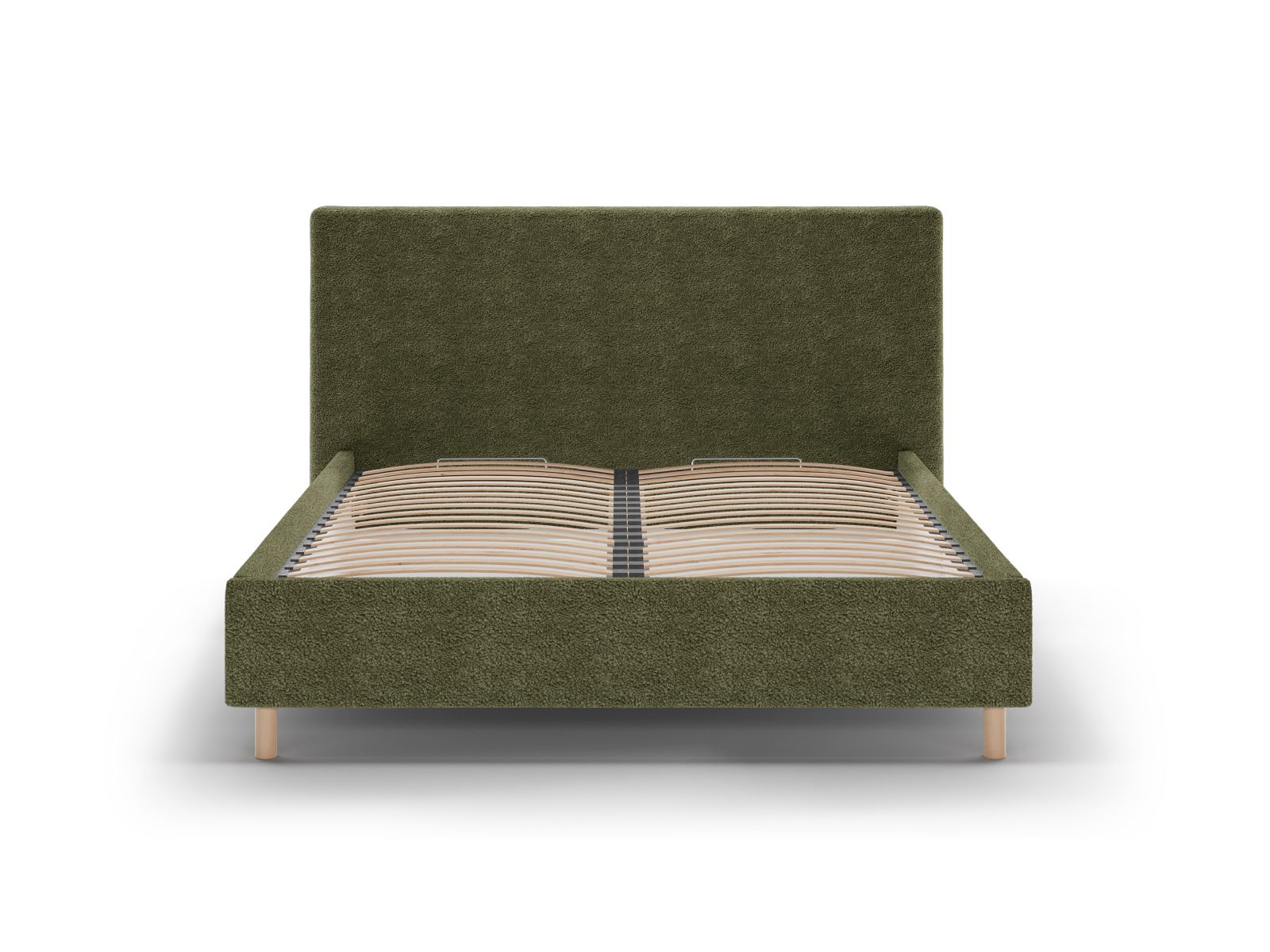 Boucle Storage Bed with Headboard, "Eloise", 170x220x110