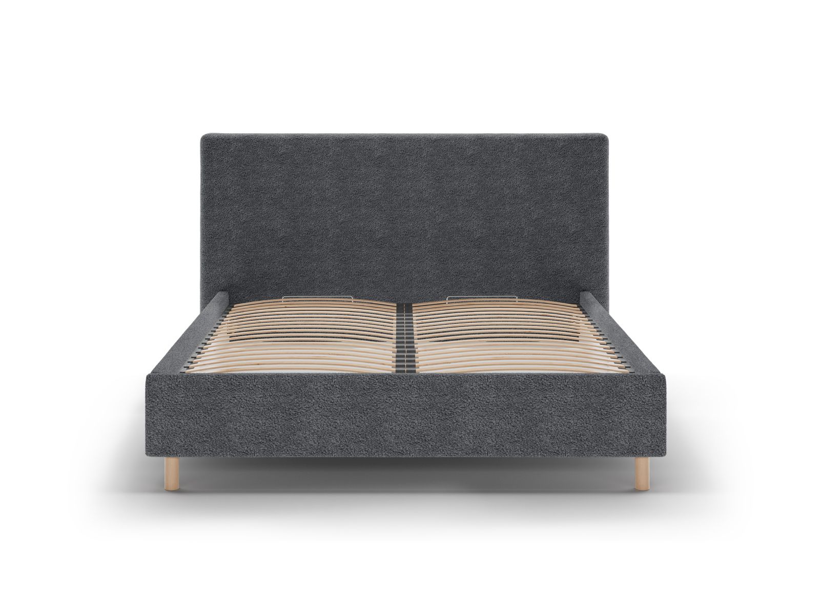 Boucle Storage Bed with Headboard, "Eloise", 170x220x110