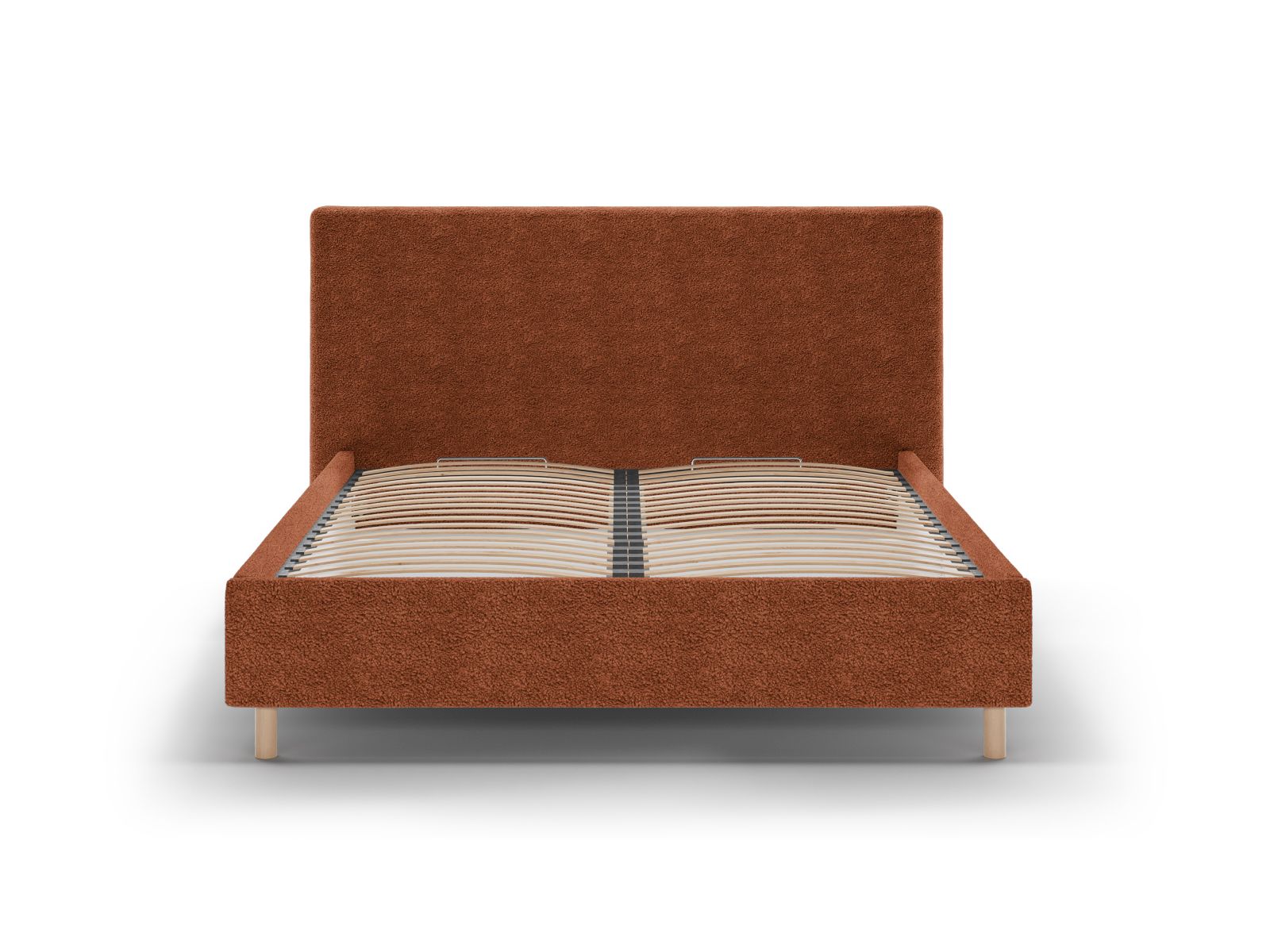 Boucle Storage Bed with Headboard, "Eloise", 170x220x110