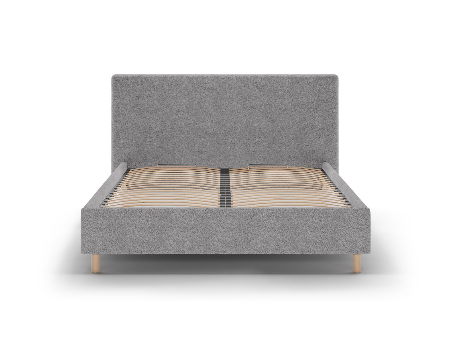 Boucle Storage Bed with Headboard, "Eloise", 210x220x110