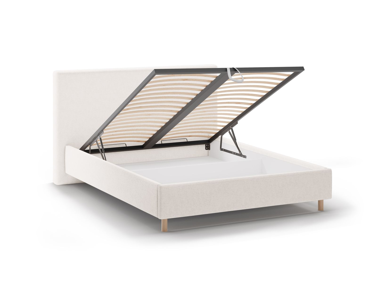 Storage Bed With Headboard, "Eloise", 170x220x110