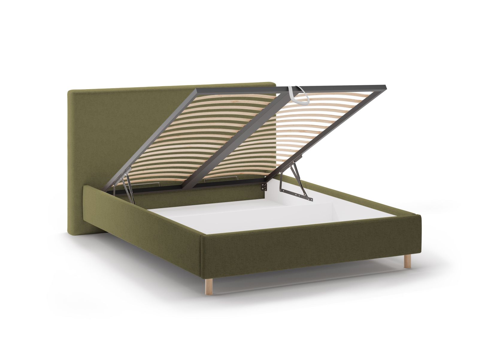 Storage Bed With Headboard, "Eloise", 190x220x110