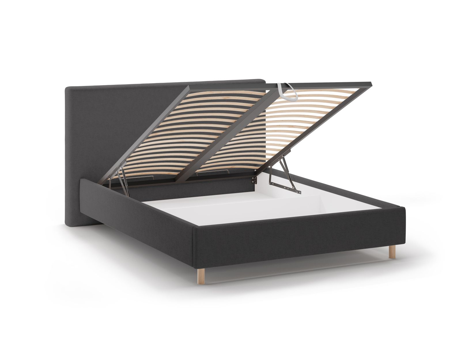 Storage Bed With Headboard, "Eloise", 190x220x110
